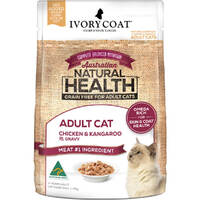 Ivory Coat Adult Wet Cat Food Chicken & Kangaroo in Gravy 12 x 85g image