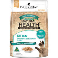 Ivory Coat Kitten Wet Cat Food Chicken & Ocean Fish in Jelly 12 x 85g image