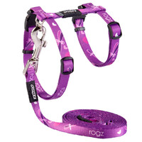 Rogz Kiddycat Polyester Cat Harness & Lead Set Dragon 11mm image