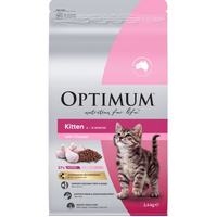 Optimum Kitten 2-12 Months Old Dry Cat Food with Chicken 1.4kg image