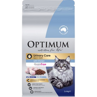 Optimum Adult 1+ Years Urinary Care Grain Free Dry Cat Food with Chicken 1.4kg image
