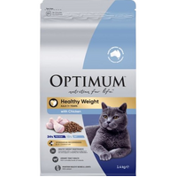 Optimum Adult 1+ Years Healthy Weight Dry Cat Food with Chicken 1.4kg image