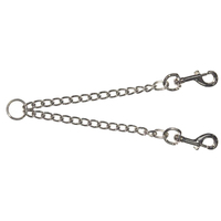 Prestige Pet Two-Dog Chrome Plated Chain Coupler for Dogs 3.5mm x 61cm image
