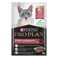 Pro Plan Adult Fussy & Beauty Wet Cat Food Salmon in Gravy 12x 85g image