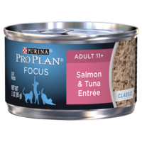 Pro Plan Focus Senior 11+ Wet Cat Food Salmon & Tuna Entrée 24 x 85g image