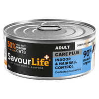 Savour Life Adult Care Plus Indoor & Hairball Control Cat Food Chicken 12 x 85g image
