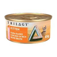 Trilogy Kitten Foundation Wet Cat Food Chicken in Bone Broth 24 x 85g image