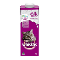 Whiskas Cat Milk Plus Lactose Free for Kittens & Adults 8 x 1L image