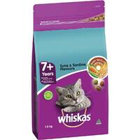 Whiskas Mature 7+ Years Dry Cat Food Tuna & Sardine Flavour 1.8kg image