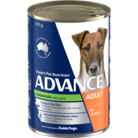 Advance Adult All Breed Wet Dog Food Casserole w/ Lamb 12 x 400g image