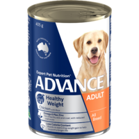 Advance Adult Weight Control Wet Dog Food Chicken w/ Rice 12 x 405g image