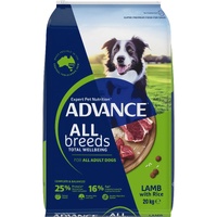 Advance Adult All Breeds Total Wellbeing Dry Dog Food Lamb with Rice 20kg image
