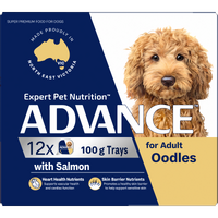 Advance Adult Oodles Wet Dog Food with Salmon Trays 12 x 100g image