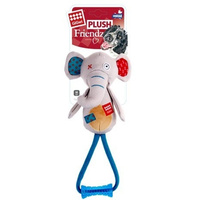 Gigwi Plush Friendz Series Pet Squeaker Toy Elephant With Johnny Stick  image