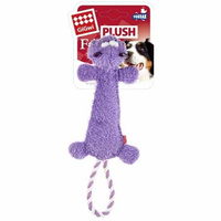 Gigwi Plush Friendz Dog Toy Durable Hippo With Squeaker  image