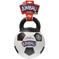 Gigwi Jumball Soccer Ball Interactive Play Pet Dog Toy Black/White image