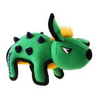 Gigwi Duraspikes Push To Mute Dog Toy Durable Rabbit Green  image