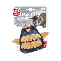 Gigwi Catch N Scratch Eco Owl with Catnip Interactive Play Cat Toy image
