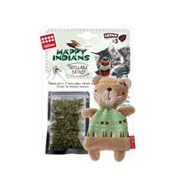 Gigwi Happy Indians Bear with Catnip Interactive Cat Toy image