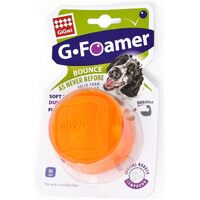 Gigwi G-Foamer Ball Solid Foam Rubber Interactive Dog Toy Orange image