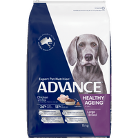 Advance Large Breed Healthy Ageing Dry Dog Food Chicken with Rice 15kg image