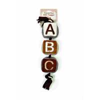 Petface Precious Paws Puppy ABC Tugger Interactive Plush Dog Squeaker Toy image