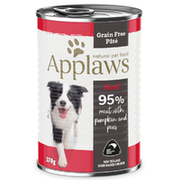 Applaws Wet Dog Food Grain Free Pate Beef w/ Pumpkin & Peas 12 x 370g image