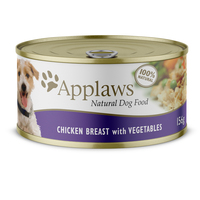 Applaws Wet Dog Food Chicken Breast w/ Vegetables Tin 16 x 156g image