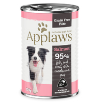 Applaws Wet Dog Food Grain Free Pate Salmon w/ Carrots & Peas 12 x 370g image