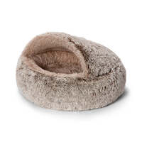 Snooza Calming Hoodie Cuddler Dog Bed Washable Cover & Inner Mink Small image