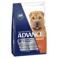 Advance Adult Sensitive Skin & Digestion Dry Dog Food Salmon w/ Rice 13kg image
