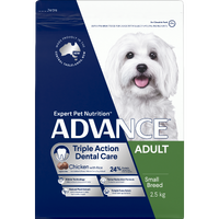 Advance Adult Small Breed Triple Action Dental Care Dry Dog Food Chicken 2.5kg image