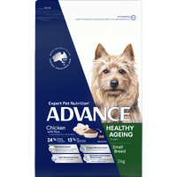 Advance Small Breed Healthy Ageing Dry Dog Food Chicken with Rice 3kg image
