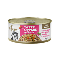 Applaws Taste Toppers in Broth Wet Dog Food Chicken Breast with Salmon 16 x 156g image