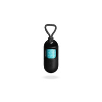 Zee Dog Poop Bag Lightweight Dispenser Black 5 Pack image
