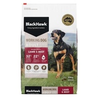 Black Hawk Holistic Working Dog Lamb and Beef Food 20kg image