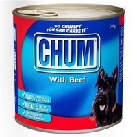 Chum With Beef Flavour Adult Dog Food 700g x 12  image