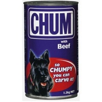 Chum With Beef Flavour Adult Dog Food 1.2kg x 12  image