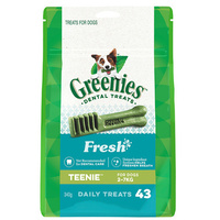 Greenies Fresh Mint Teenie Dogs Dental Treats 2-7kg 340g image