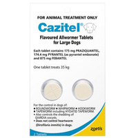 Cazitel Allwormer Tablets for Large Dogs 35kg 2 Pack  image