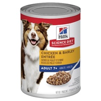 Hills Adult 7+ Wet Dog Food Chicken & Barley Entrée 12 x 370g image