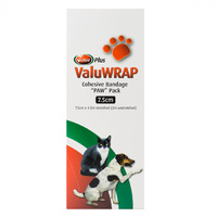 Valueplus Valuwrap Paw Pack Self Adherent Pet Bandage 7.5cm  image