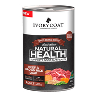 Ivory Coat Adult All Breeds Wet Dog Food Beef & Brown Rice 12 x 400g image