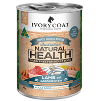 Ivory Coat Dog Adult Lamb & Sardine Stew 400g Cans x 12  image