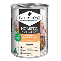 Ivory Coat Holistic Nutrition Wet Puppy Food Chicken & Brown Rice 12 x 400g image