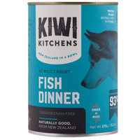 Kiwi Kitchens NZ Wild Caught Canned Dog Food Fish Dinner 9 x 375g image