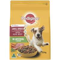 Pedigree Small Breed Meaty Bites Dry Dog Food w/ Minced Beef 2.5kg image