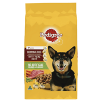 Pedigree Adult 1+ Meaty Bites Working Dog Dry Dog Food w/ Real Beef 20kg image