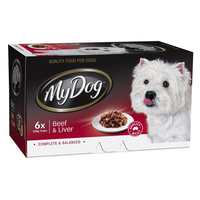 My Dog Chef Select Complete & Balanced Wet Dog Food Beef & Liver 6 x 100g image