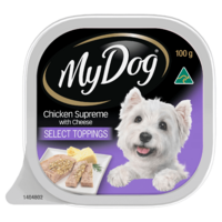 My Dog Select Toppings Wet Dog Food Chicken Supreme with Cheese 12 x 100g image